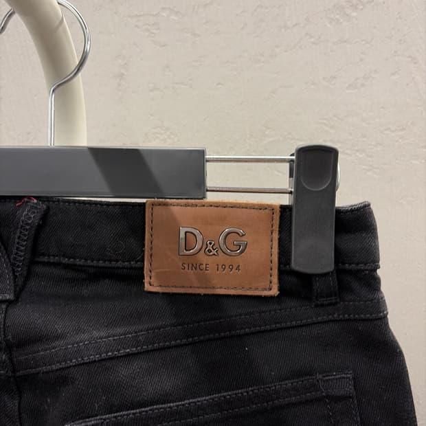돌체앤가바나 D&G 블랙 슬림 청바지 26 8