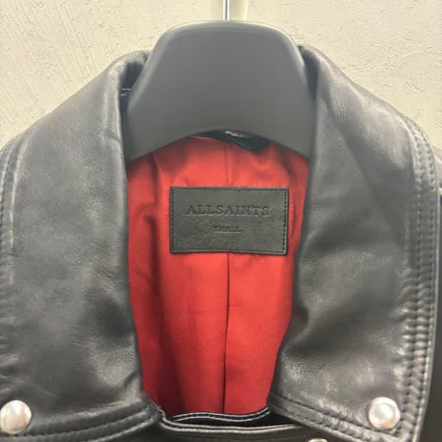 올세인츠 WILLIE BIKER 램스킨 레더자켓 S 4