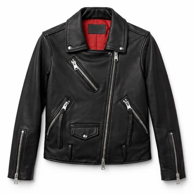 올세인츠 WILLIE BIKER 램스킨 레더자켓 S 2