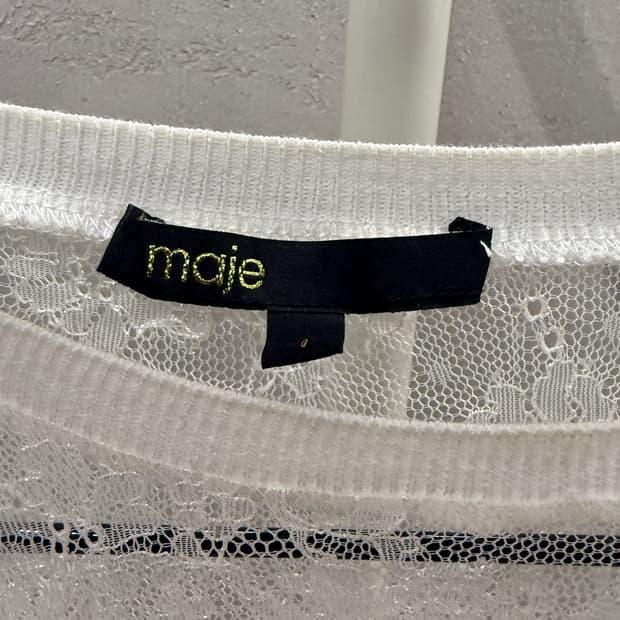 maje 마쥬 레이스 블라우스 화이트 4
