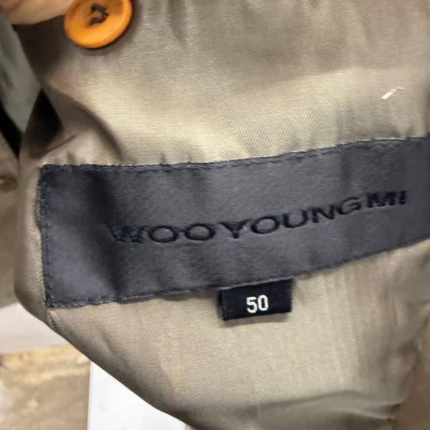 우영미 브라운 레더자켓 50사이즈 5