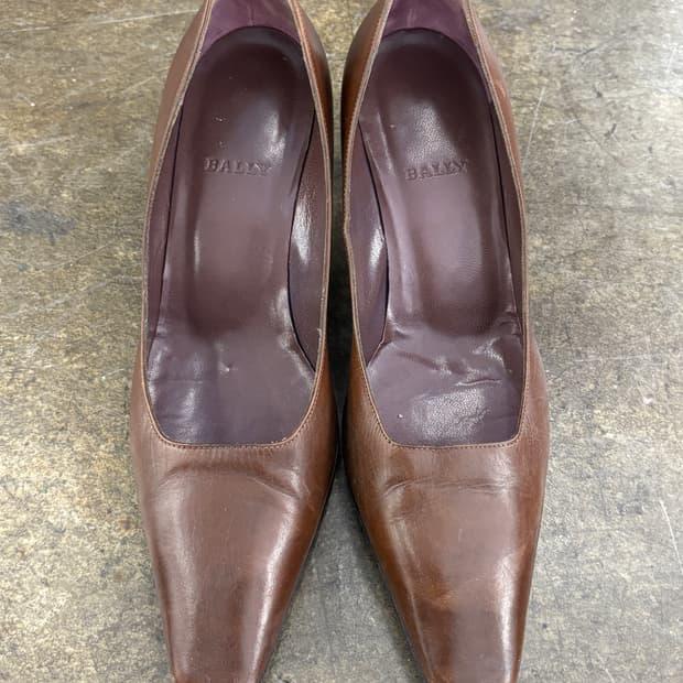 BALLY 발리 브라운 가죽 여성 펌프스 240 3