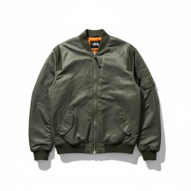 스투시 MA-1 봄버 자켓 XL 올리브 2