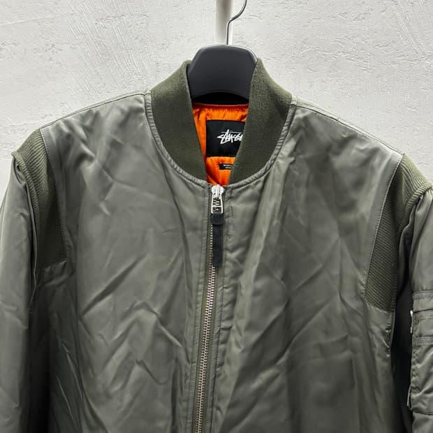 스투시 MA-1 봄버 자켓 XL 올리브 3