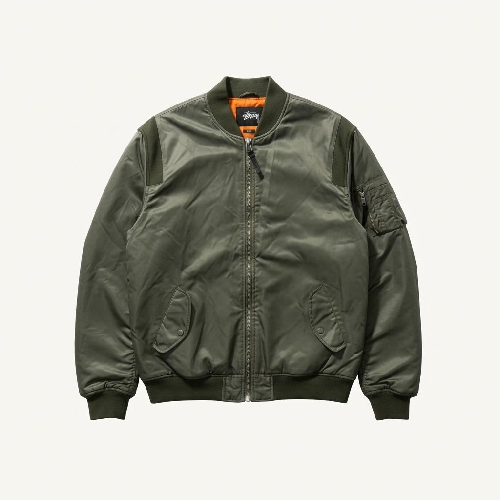 스투시 MA-1 봄버 자켓 XL 올리브 1