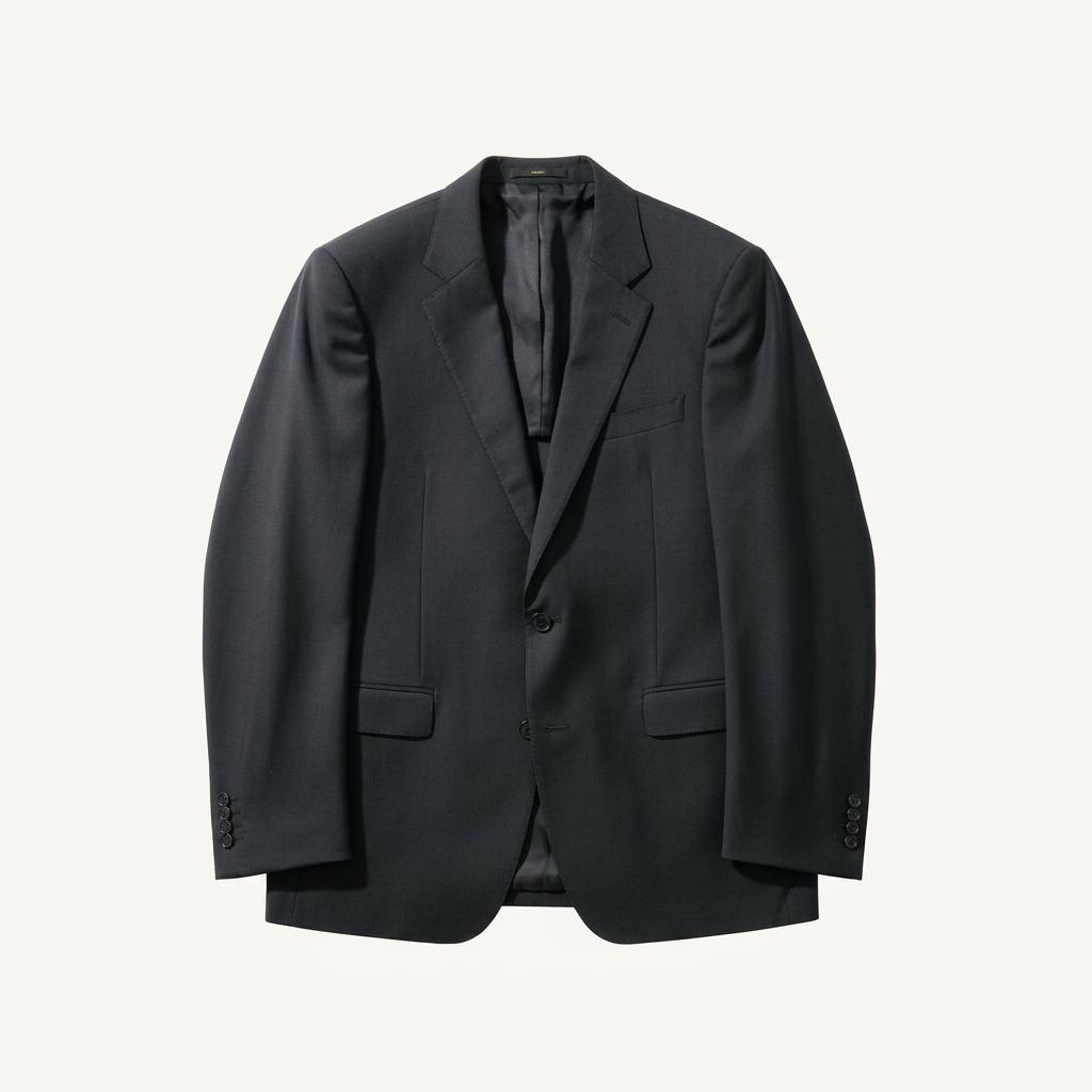 솔리드 남성용 네이비 정장 자켓 105 1