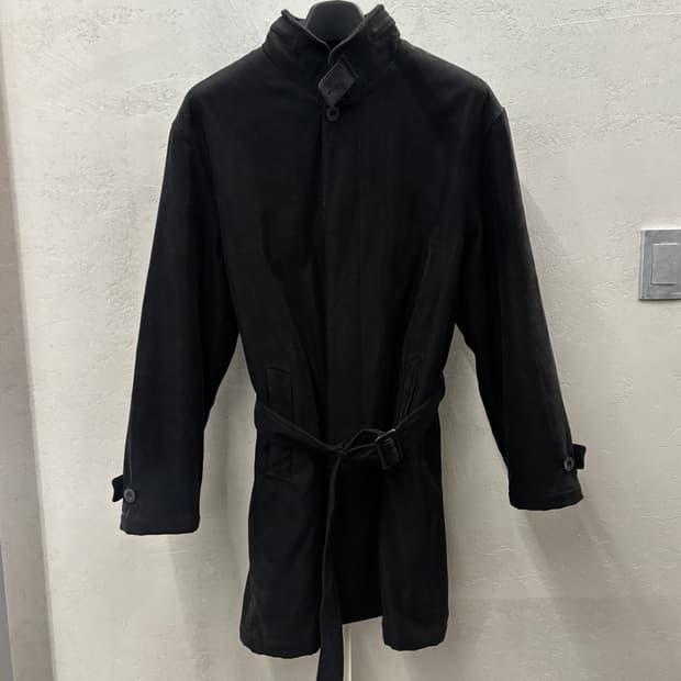 Armani Exchange 블랙 벨티드 코트 L 3