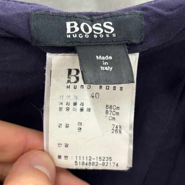 HUGO BOSS 네이비 플리츠 스커트 40 5