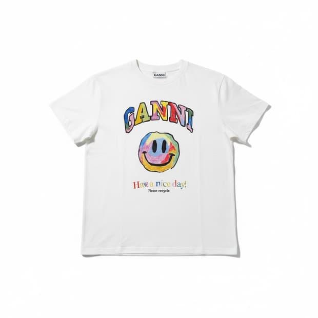 가니 GANNI 스마일 티셔츠 M 2