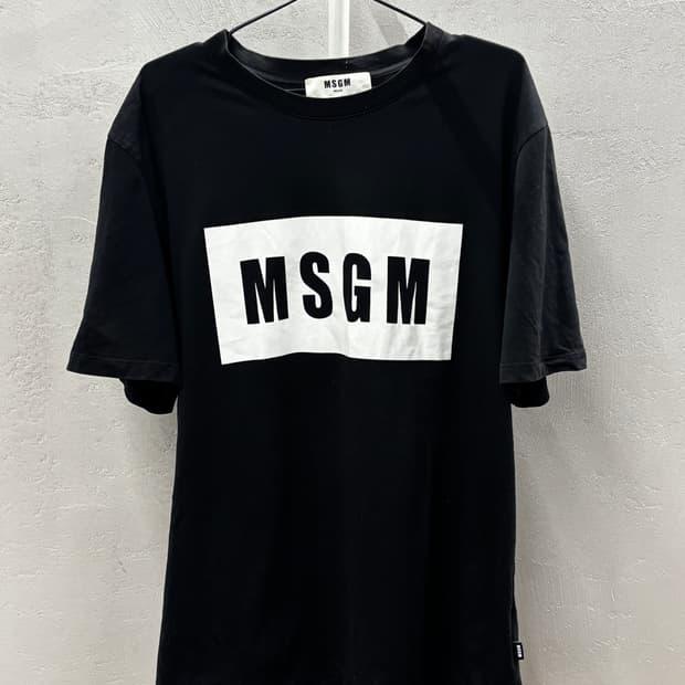 MSGM 블랙 로고 티셔츠 XL 3