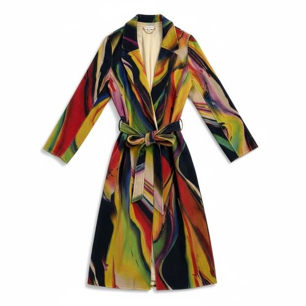 Christian Lacroix 패턴 롱 코트 38 2