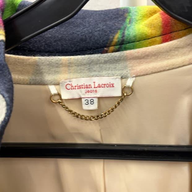 Christian Lacroix 패턴 롱 코트 38 4