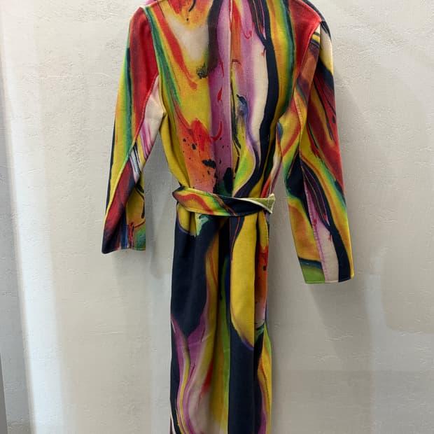 Christian Lacroix 패턴 롱 코트 38 9