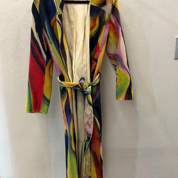 Christian Lacroix 패턴 롱 코트 38 3