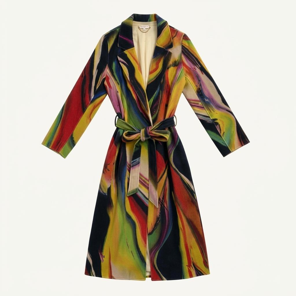 Christian Lacroix 패턴 롱 코트 38 1