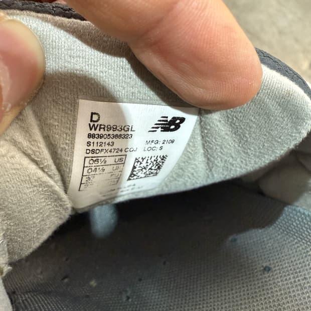 뉴발란스 WR993GL 회색 Made in USA 6