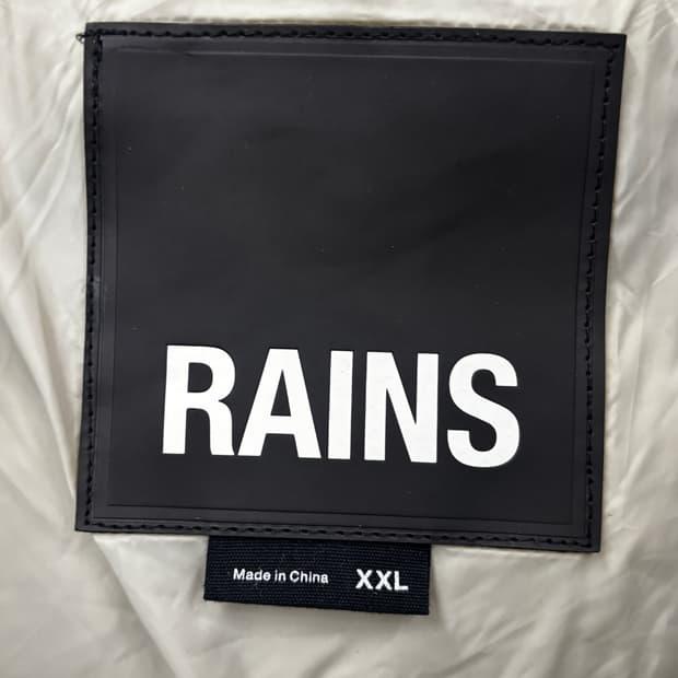 Rains 레인스 롱 푸퍼 자켓 시멘트 XXL 5