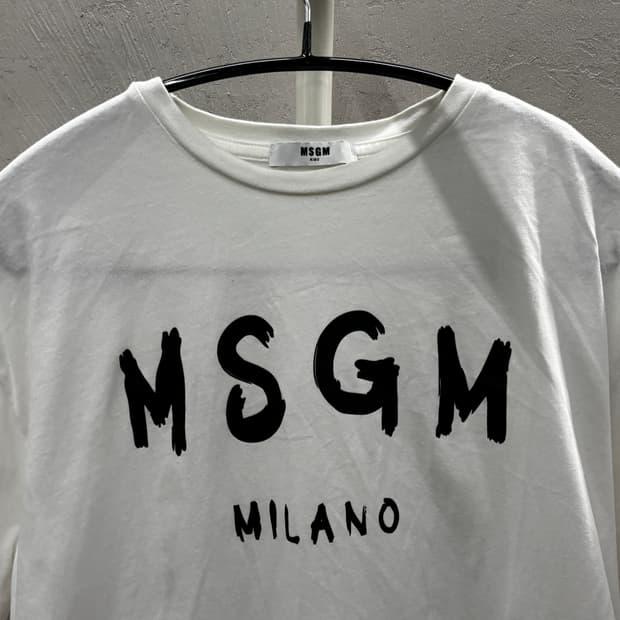 MSGM KIDS 반팔 티셔츠 화이트 4