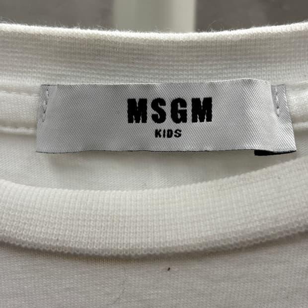MSGM KIDS 반팔 티셔츠 화이트 6