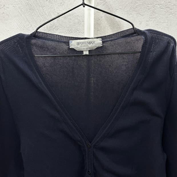 막스마라 SPORTMAX 매장판 네이비 크롭 가디건 S 5