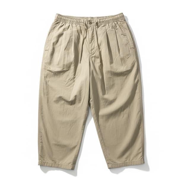 Nike 나이키 베이지색 와이드 핏 밴딩 팬츠 L 2