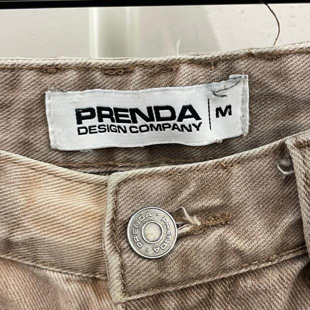 PRENDA 프렌다 커브드 지퍼 플레어 팬트 다크 브라운 M 5