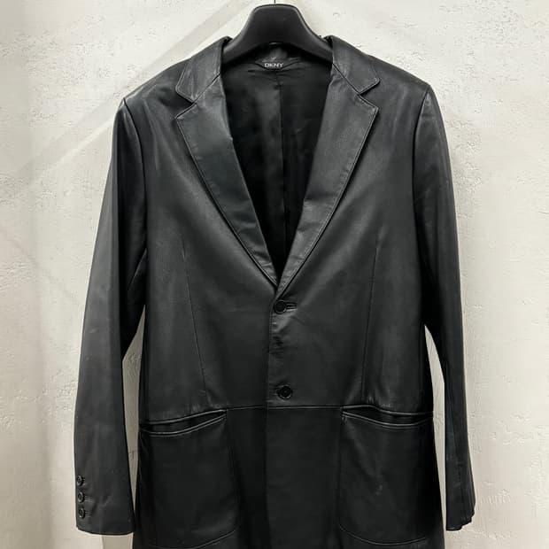 DKNY 빈티지 리얼레더 블레이저 가죽자켓 3