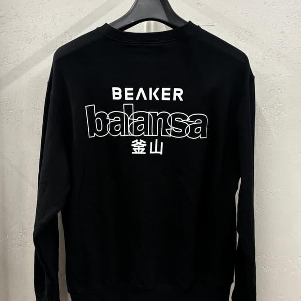 Balansa x BEAKER 맨투맨 블랙 M 8