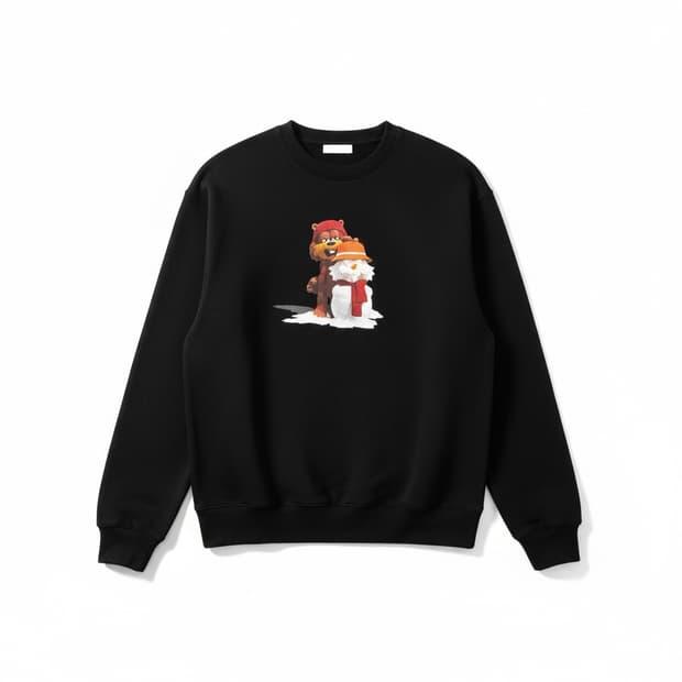 Balansa x BEAKER 맨투맨 블랙 M 2