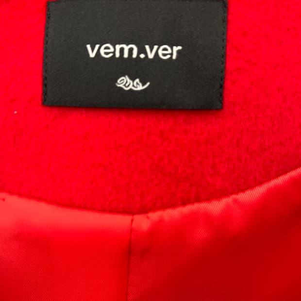 vem.ver 크롭 자켓 레드 5
