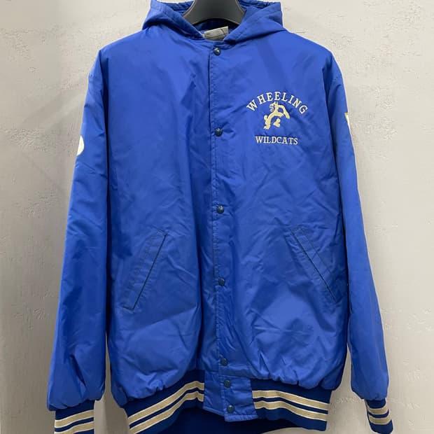 90s USA 나일론 바시티 자켓 블루 XL 3