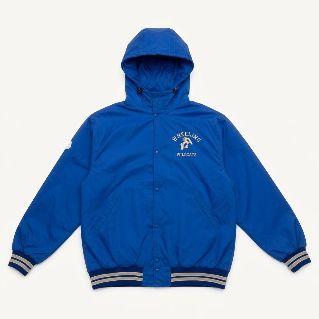 90s USA 나일론 바시티 자켓 블루 XL 1