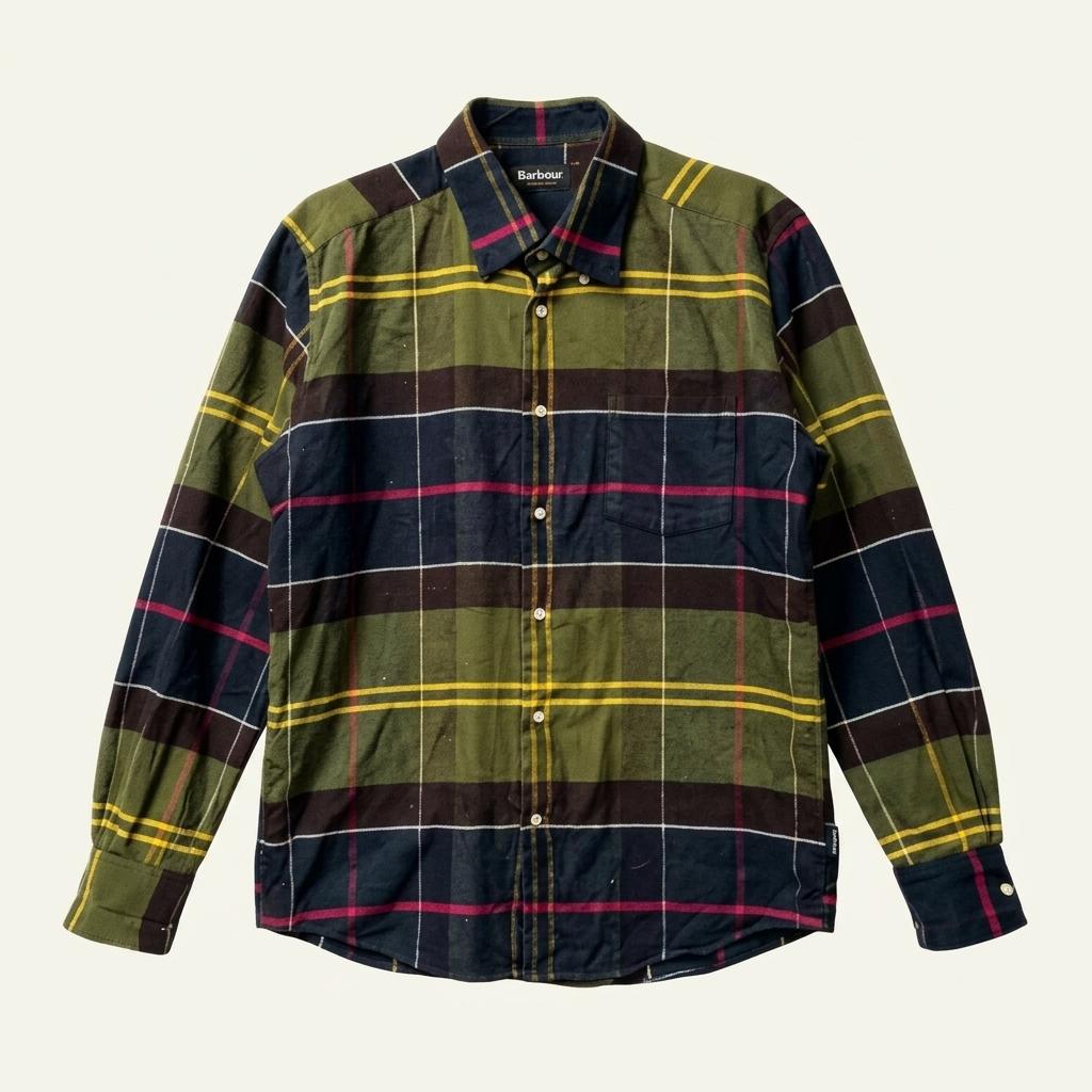 Barbour 바버 클래식 체크 셔츠 1