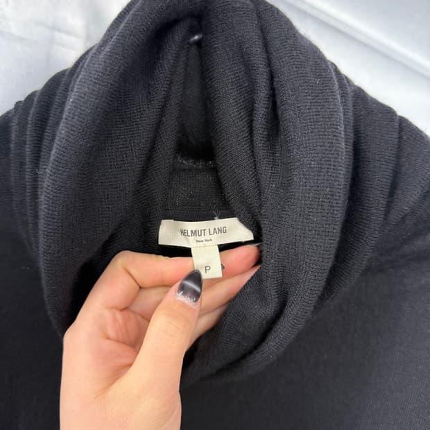 HELMUT LANG 헬무트랭 목폴라 니트 블랙 S 5