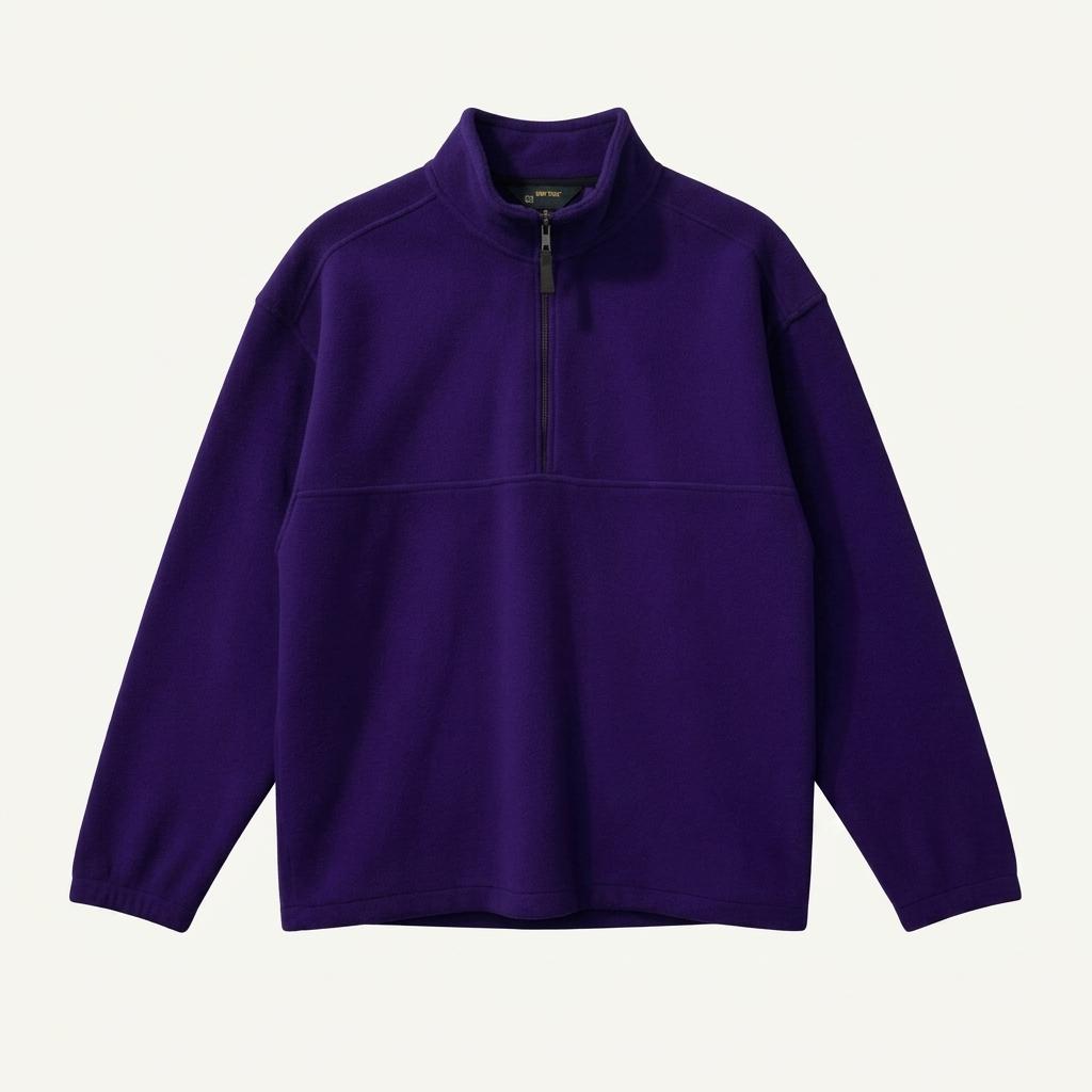 Eddie Bauer 에디바우어 퍼플 하프 집업 플리스 자켓 L 1