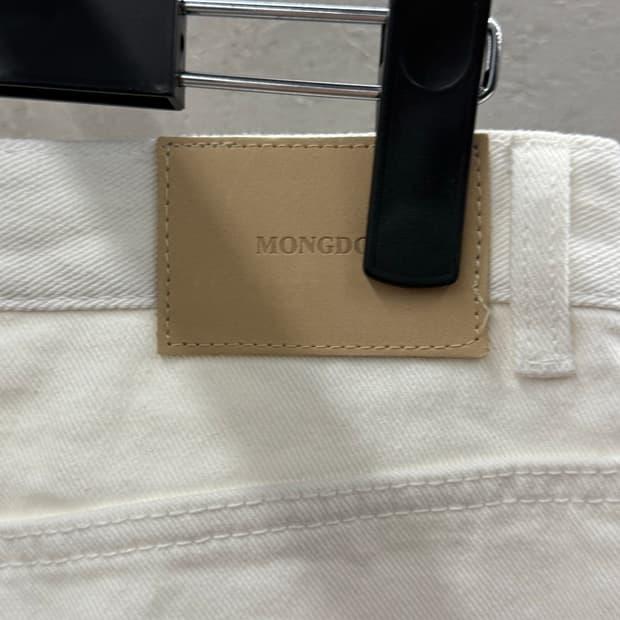 MONGDOL 몽돌 화이트 데님 진 팬츠 S 8