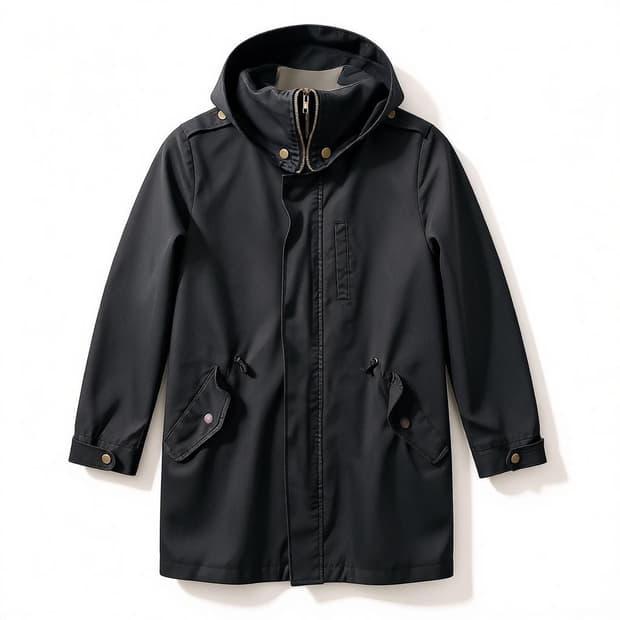 Mackage 블랙 후드 야상 자켓 M 2
