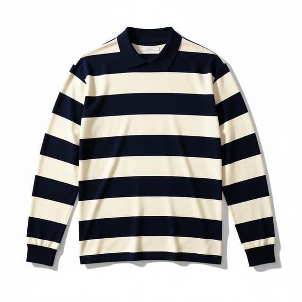 SHIRTER 스트라이프 럭비 티셔츠 M 2