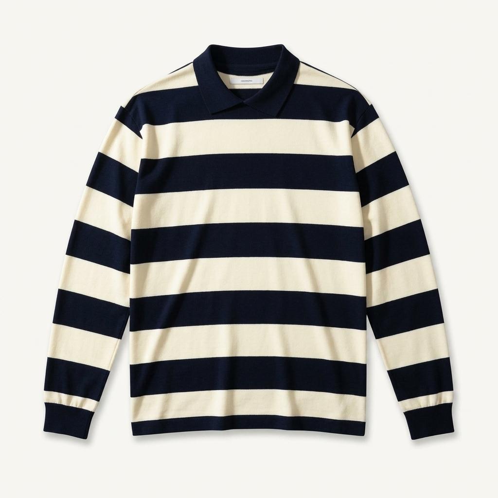 SHIRTER 스트라이프 럭비 티셔츠 M 1
