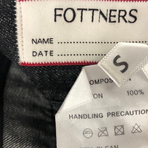 FOTTNERS 블랙 데님 팬츠 S 4