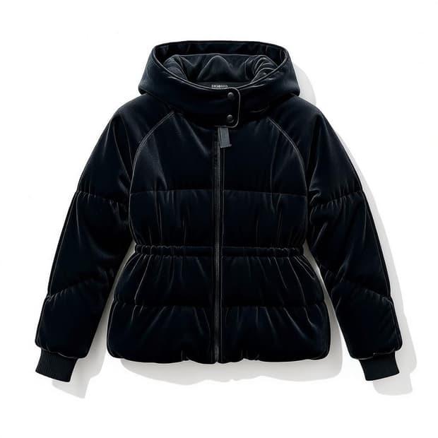 Juicy Couture 쥬시꾸뛰르 딥그린 벨벳 패딩 자켓 55 2
