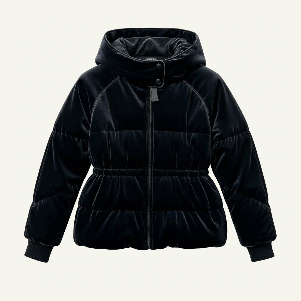 Juicy Couture 쥬시꾸뛰르 딥그린 벨벳 패딩 자켓 55 1