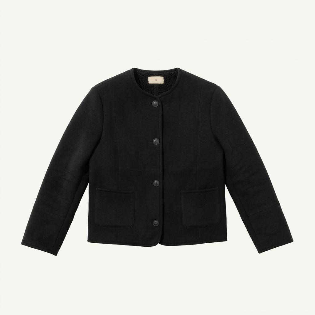 Le 르 short shearling jacket 1