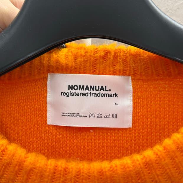 NOMANUAL 노매뉴얼 니트 오렌지 XL 5
