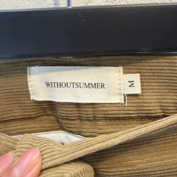 Withoutsummer corduroy pants M 8