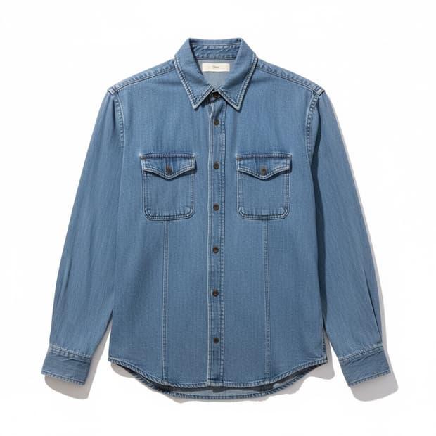 Dunst boyfriend fit denim shirt S 2