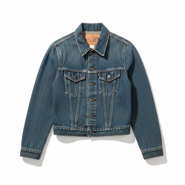 Edwin 90's vintage denim trucker jacket 2
