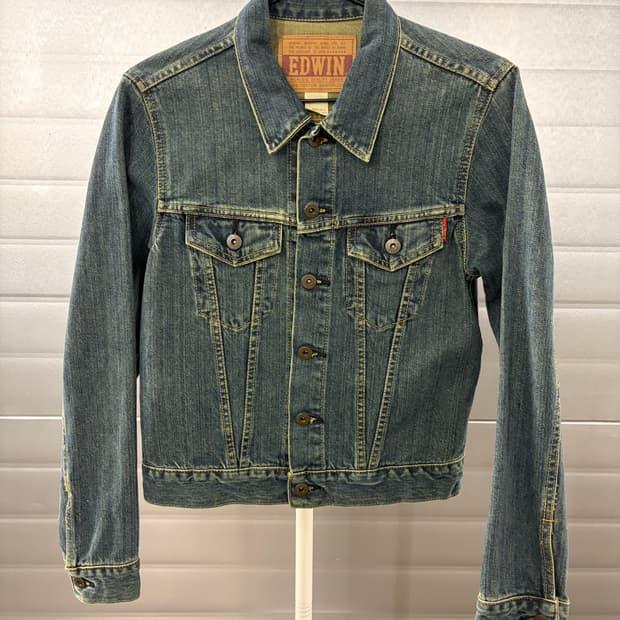 Edwin 90's vintage denim trucker jacket 3