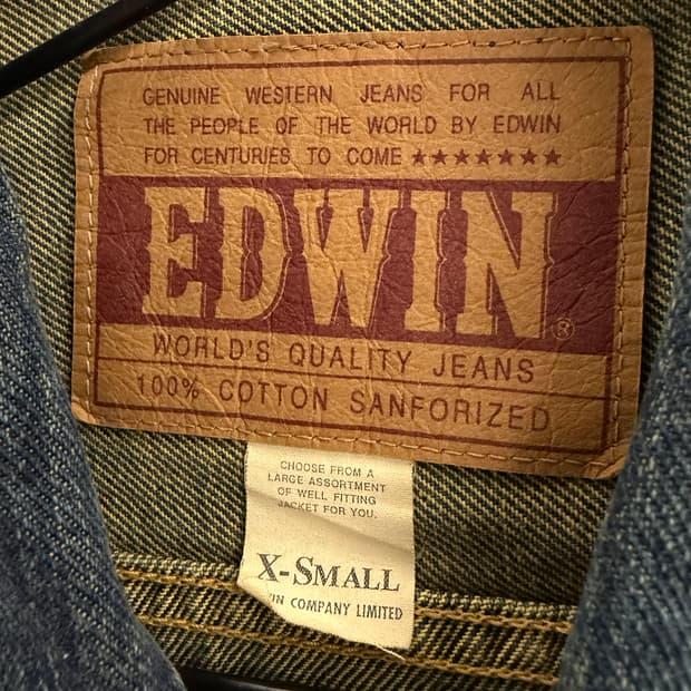 Edwin 90's vintage denim trucker jacket 9