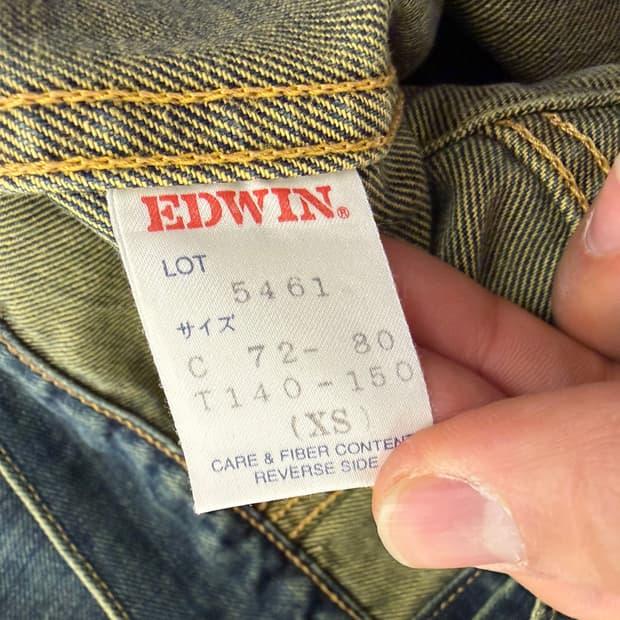 Edwin 90's vintage denim trucker jacket 10